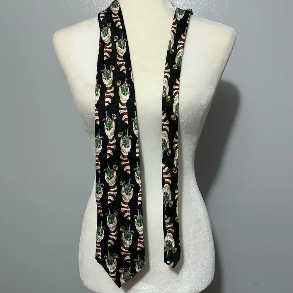 Hallmark Christmas stocking silk tie